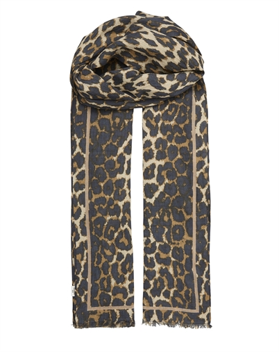 Beck Söndergaard - Leopa Long Cotta Schal - Leopard